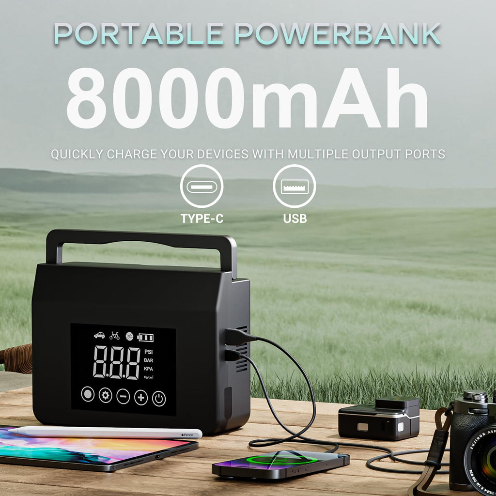 Portable Jump Starter with Air Compressor D718