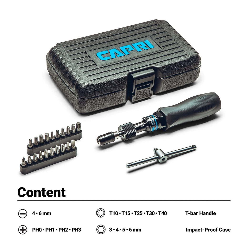 Black 10-50 in-lbs Torque Screwdriver Set I79398