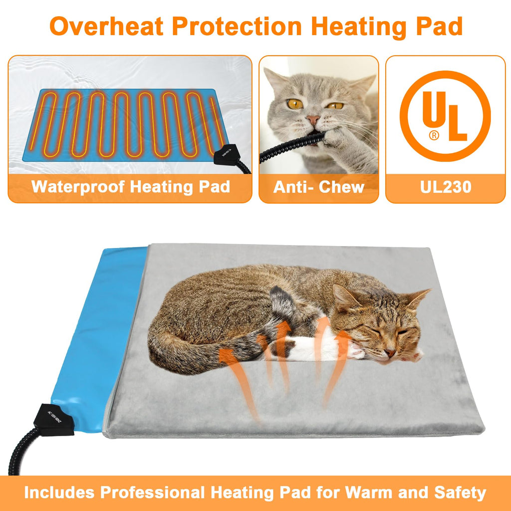 Heated Insulated Elevated Cat House R845