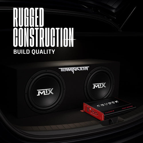 1000 Watt 2 Channel Amplifier with 12 Inch Subwoofer Enclosure G876