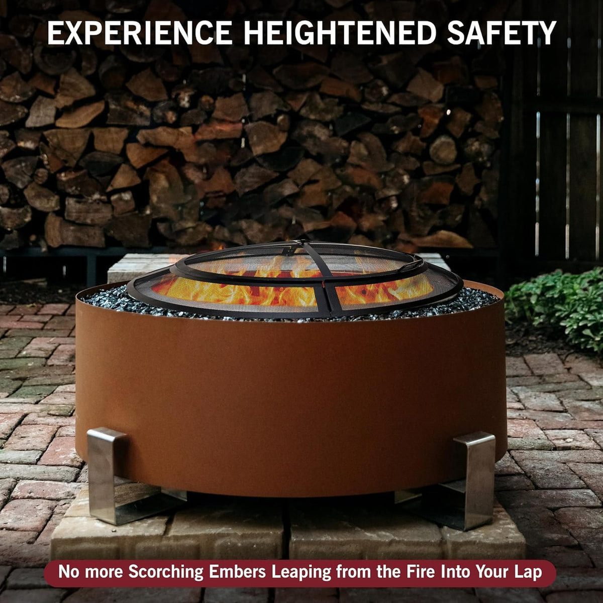 40 Inch Round Heavy Duty Fire Pit Screen E6381