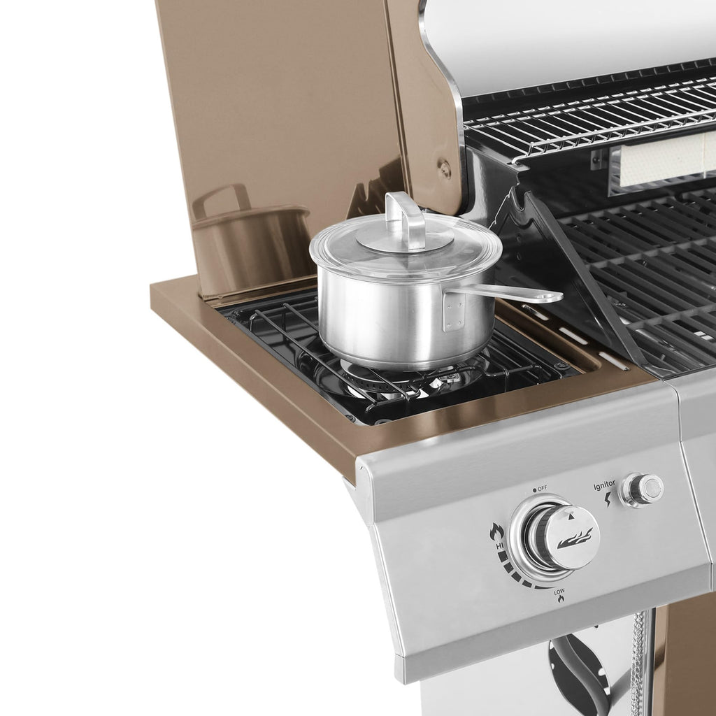 5-Burner Propane Gas Grill with Side Burner J42623