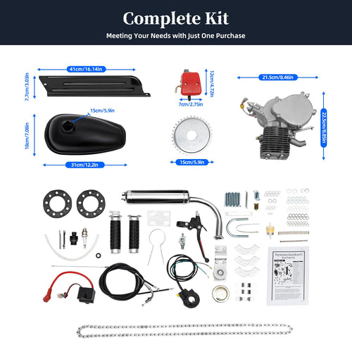 100CC 2 Stroke Bicycle Engine Kit with 36-Tooth Sprocket C276