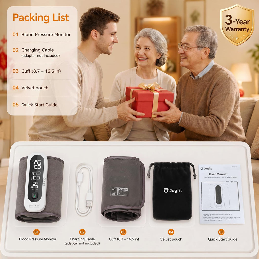 Wireless Upper Arm Blood Pressure Monitor with Cuff D219