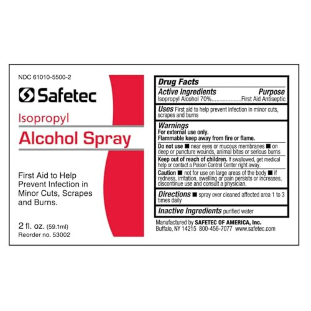 Isopropyl Alcohol 70% 2oz Spray Bottle U4897