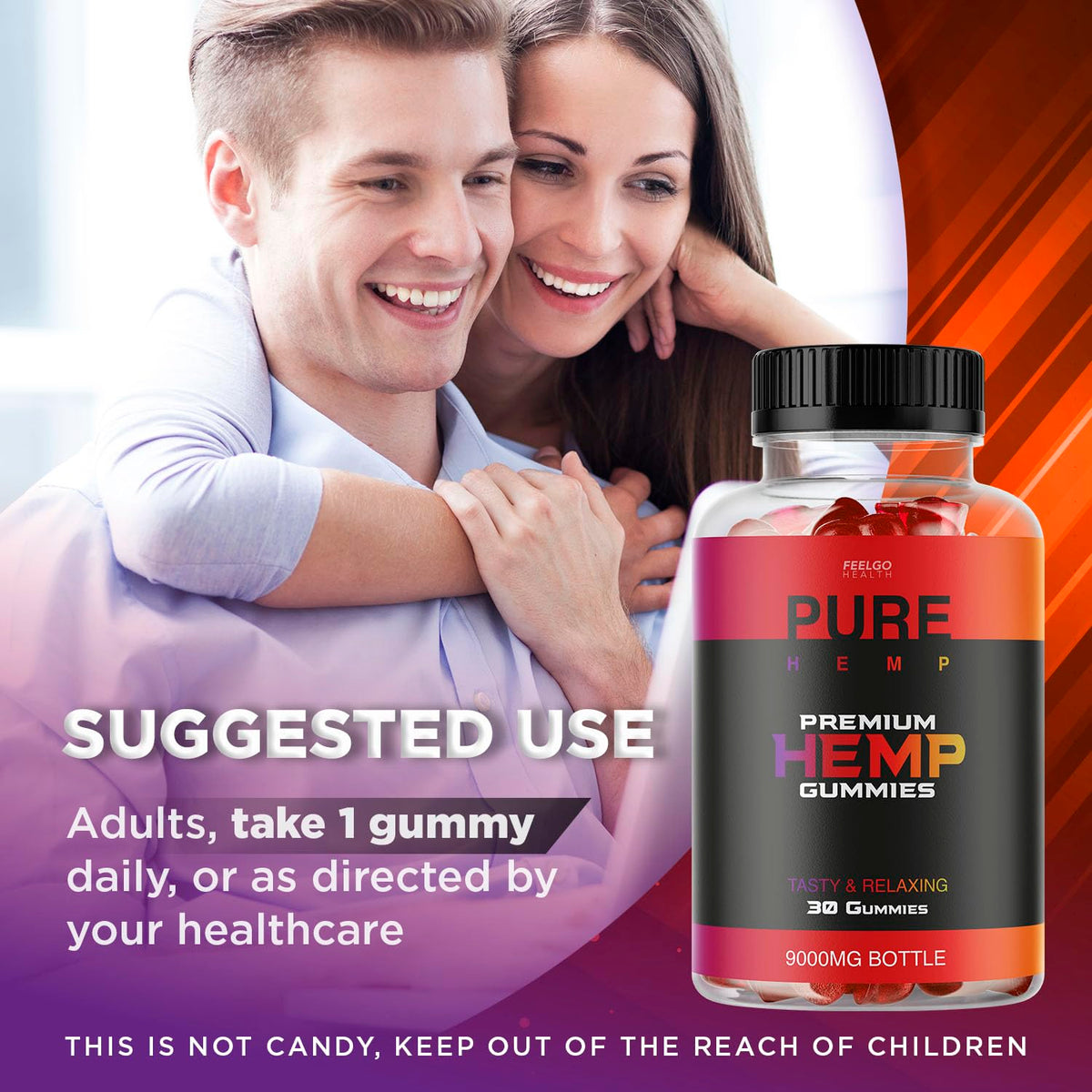 2 Pack Hemp Gummies 300 MG C851840