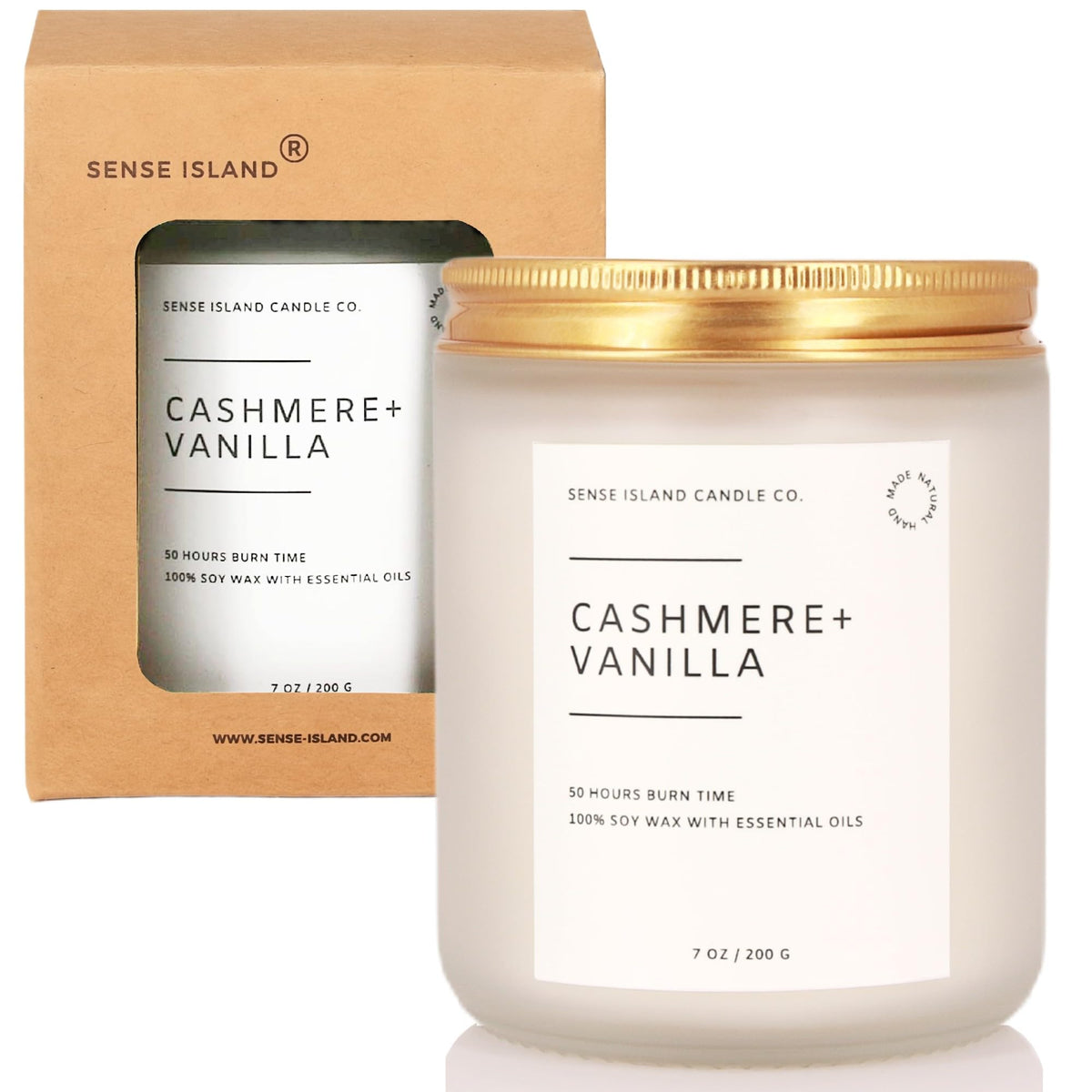 Vanilla Cashmere Scented Soy Wax Candle I5477