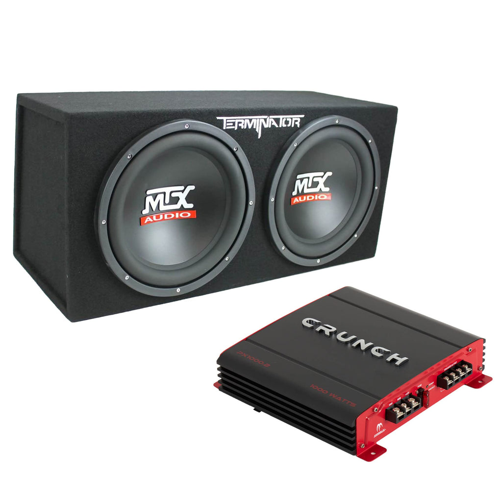 1000 Watt 2 Channel Amplifier with 12 Inch Subwoofer Enclosure G876