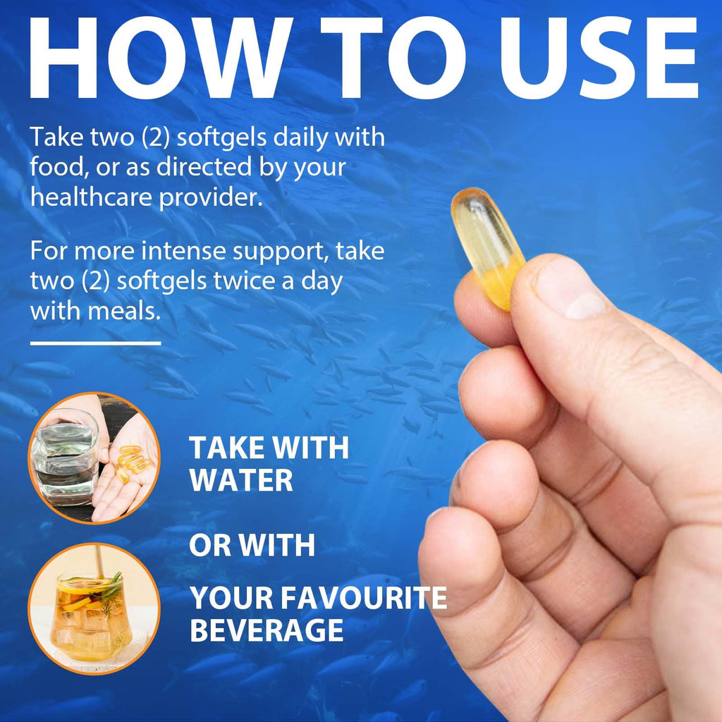 Fish Oil Omega 3 Softgels 120 Softgels W892611