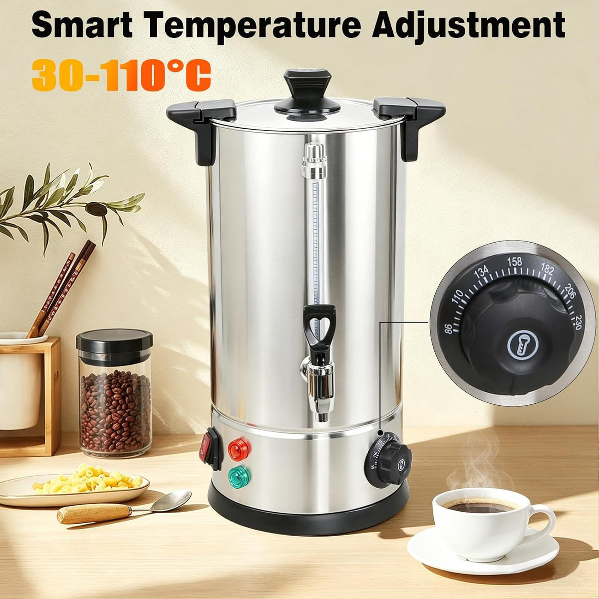 70 Cup Stainless Steel Coffee Urn B833