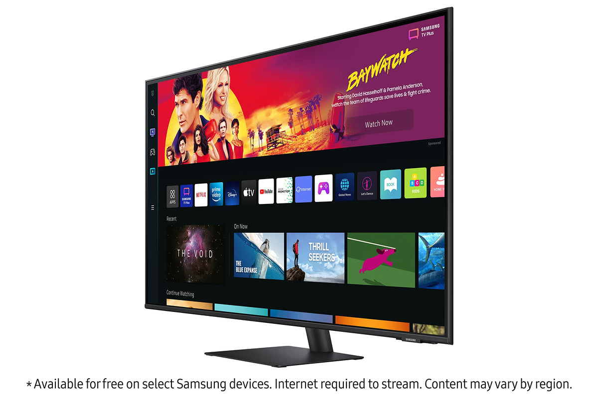 43" 4K UHD Smart Monitor & Streaming TV, Black Y13455