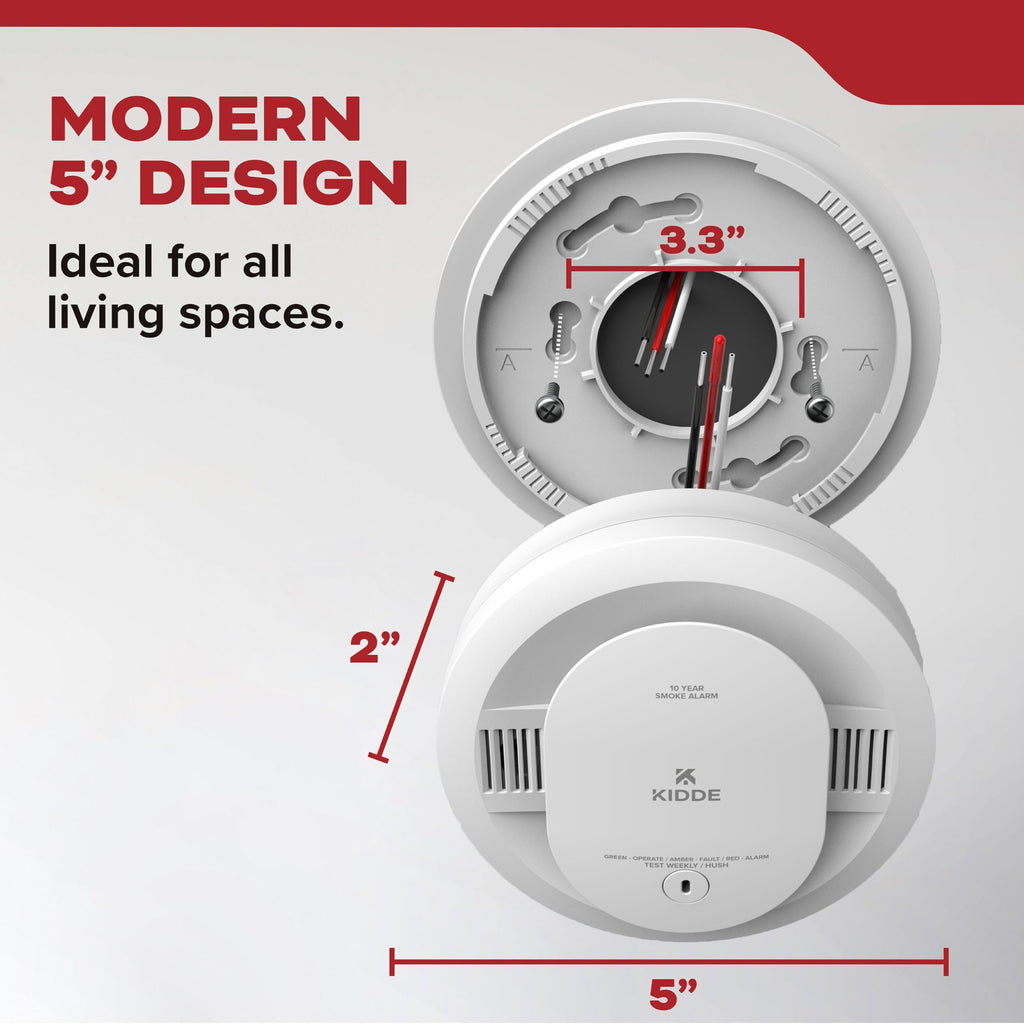 Smoke Detector, Hardwired with AA Battery Backup, 3 Pack X813831