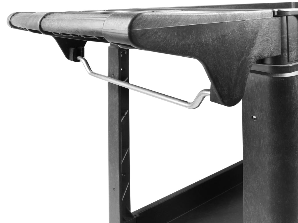 Heavy Duty 2-Shelf Polypropylene Utility Cart 500 lb Capacity H986