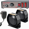 12V 400W 9 Tones Warning Emergency Siren PA System with Handheld Microphone Q8494