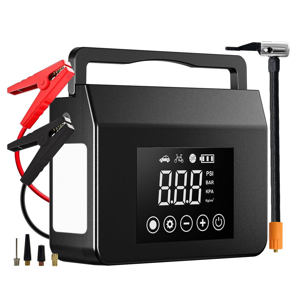 Portable Jump Starter with Air Compressor D718