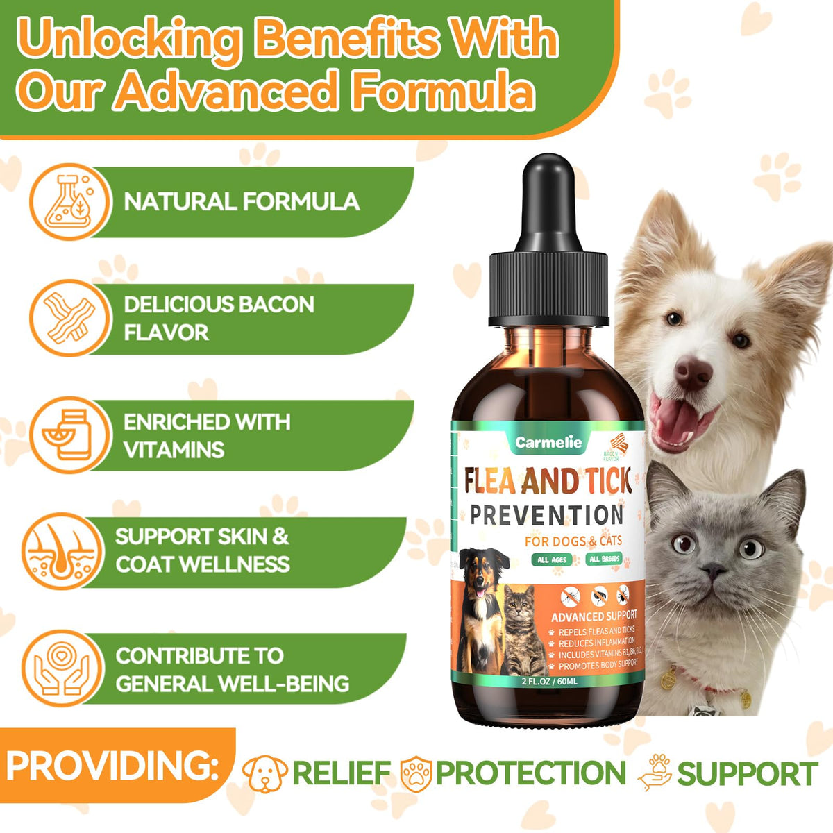 Flea and Tick Prevention for Dogs and Cats 60ml T767768