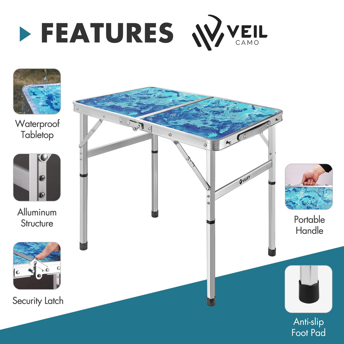 Folding Camping Table 2FT W180485
