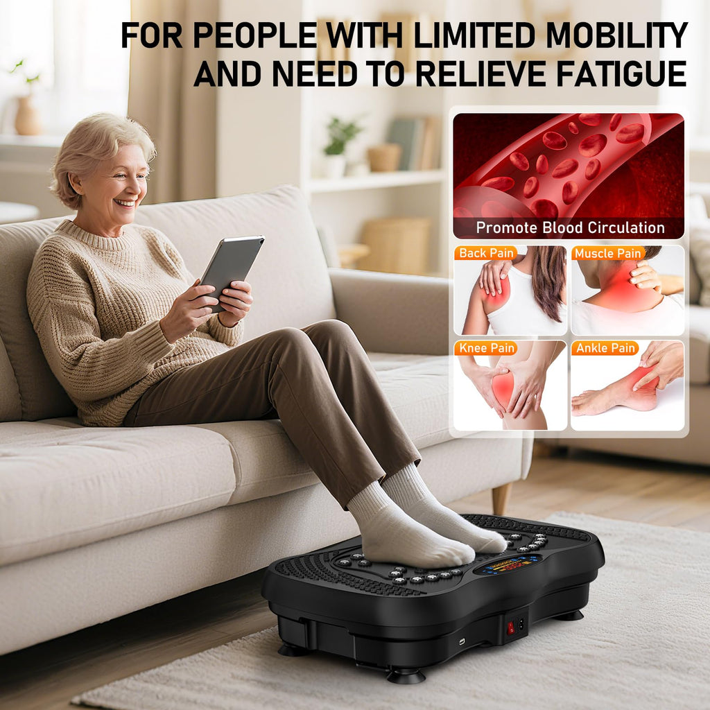 Vibration Plate Exercise Machine 130 Levels 450 Lbs Capacity G155