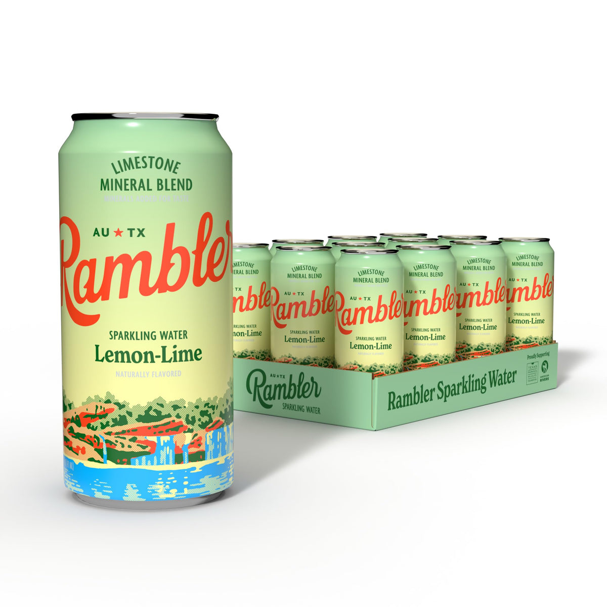 Lemon-Lime Sparkling Water 16 Ounce (Pack of 12) R448