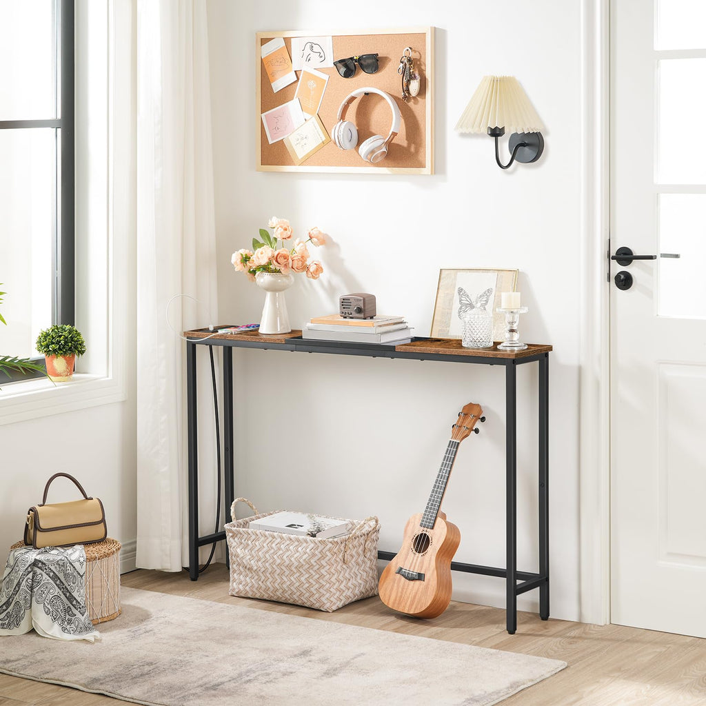 Narrow Console Table with Power Outlets T125996