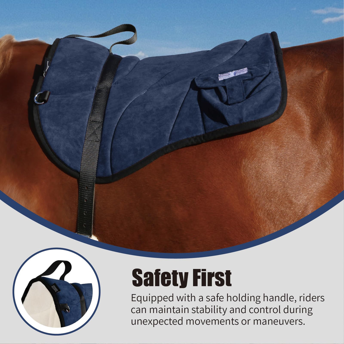 Western Bareback Saddle Pad with Matching Girth M1615