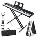 88 Key Foldable Electronic Keyboard Piano with Stand H626