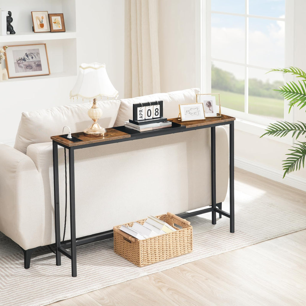 Narrow Console Table with Power Outlets T125996