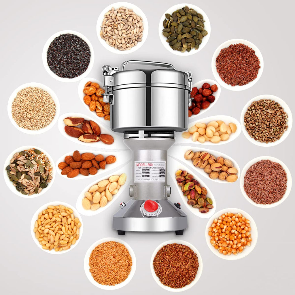 550g High Speed Stainless Steel Electric Herb Grinder F45141