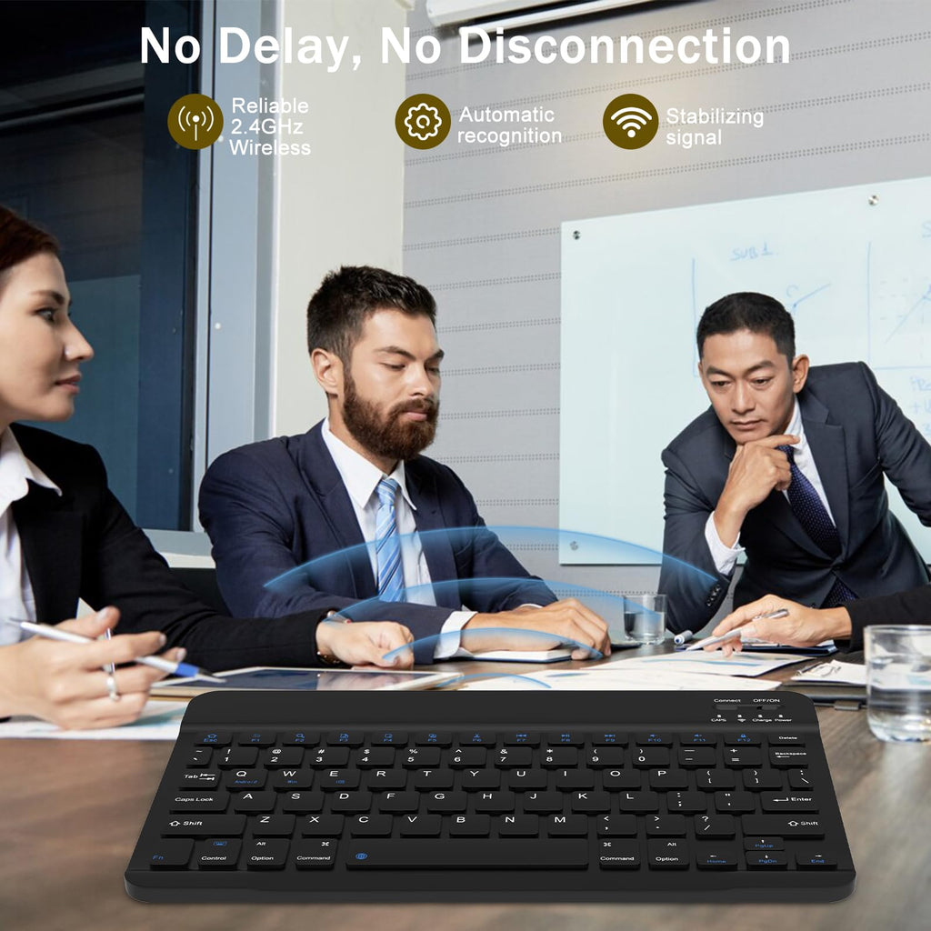 Black Rechargeable Bluetooth Keyboard and Mouse Combo G9518
