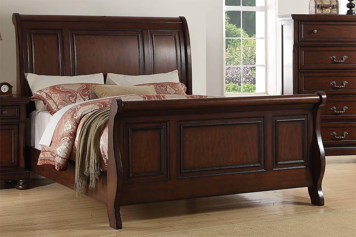 California King Bed Frame Antique Cherry C595042