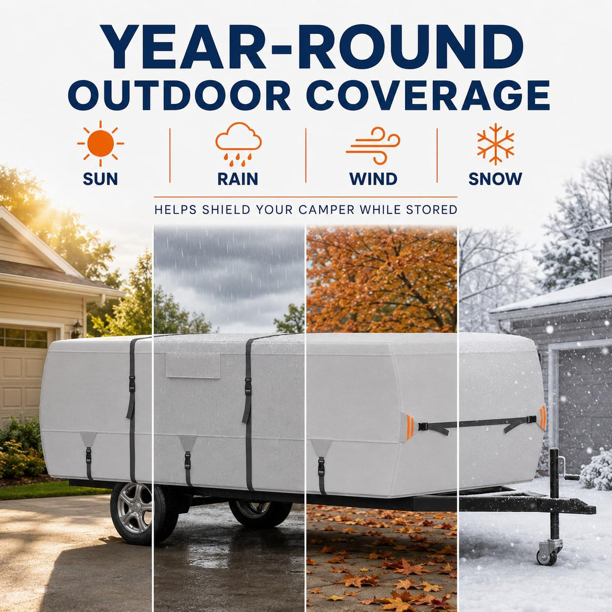 420D Oxford Pop Up Camper Cover F6002
