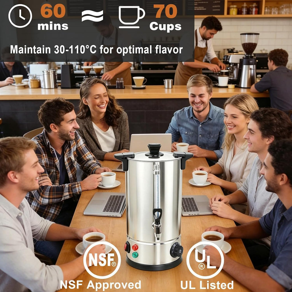 70 Cup Stainless Steel Coffee Urn B833