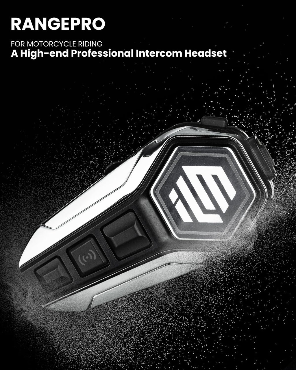 Matte Black Modular Full Face Motorcycle Helmet and Bluetooth Headset O6742