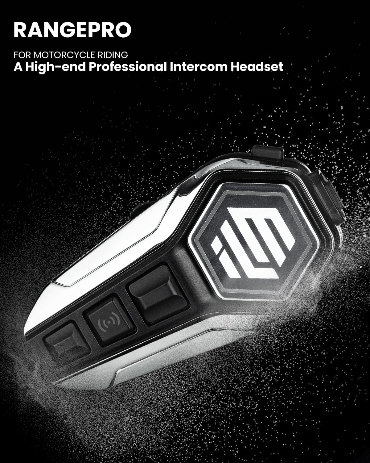 Matte Black Modular Full Face Motorcycle Helmet and Bluetooth Headset O6742