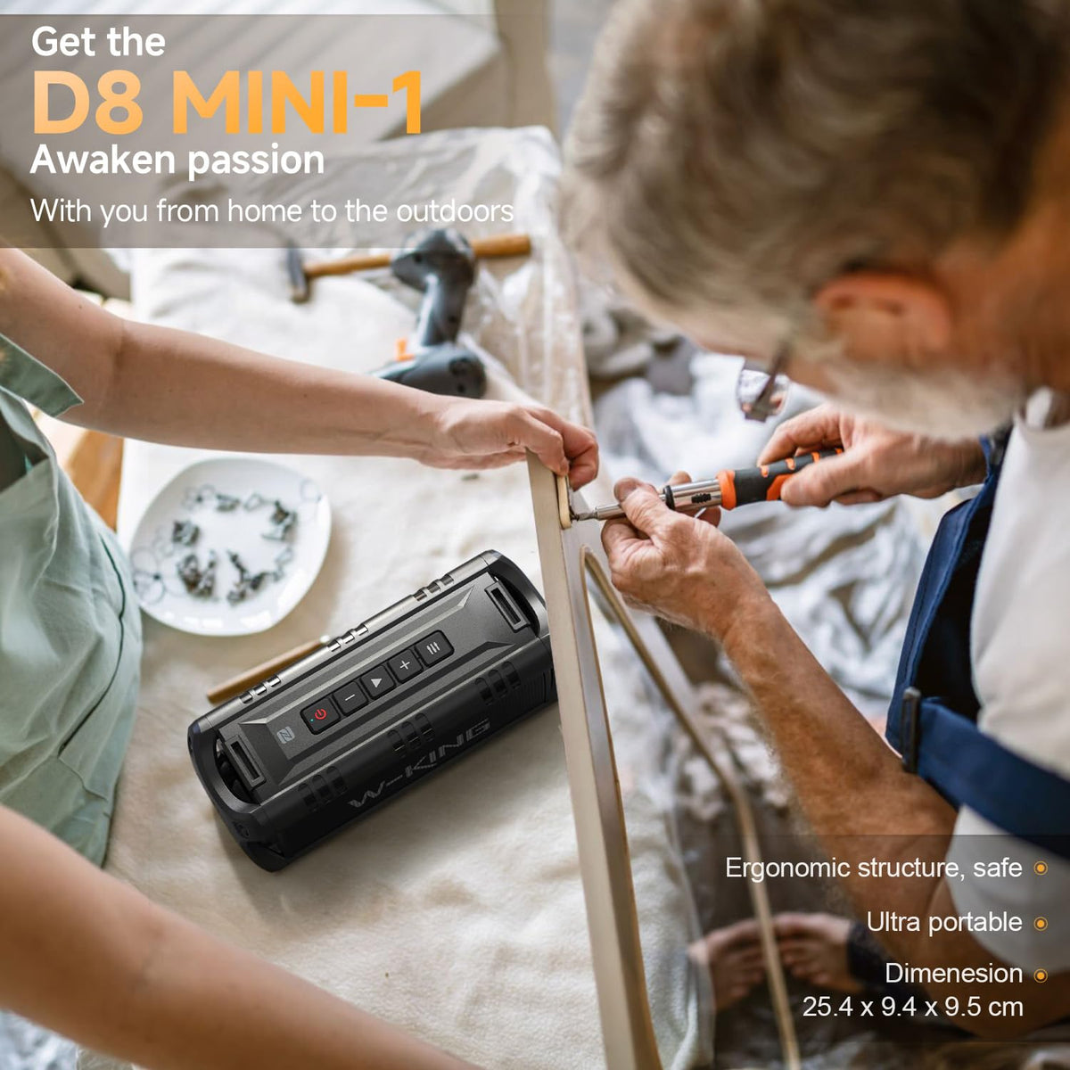 Portable Bluetooth Speaker 60W Waterproof F6430