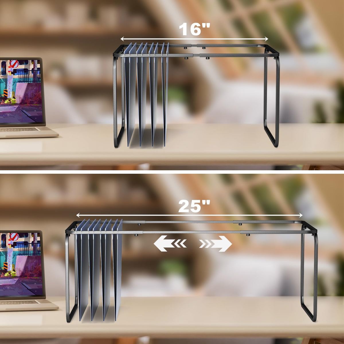2 Set Adjustable Hanging File Folder Frame F52092