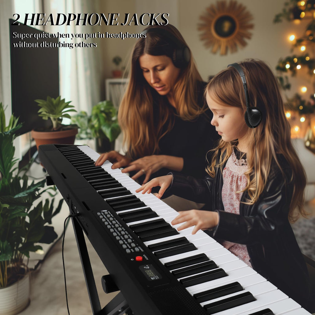 88 Key Foldable Electronic Keyboard Piano with Stand H626