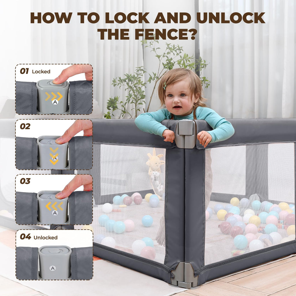Grey Baby Playpen V559517