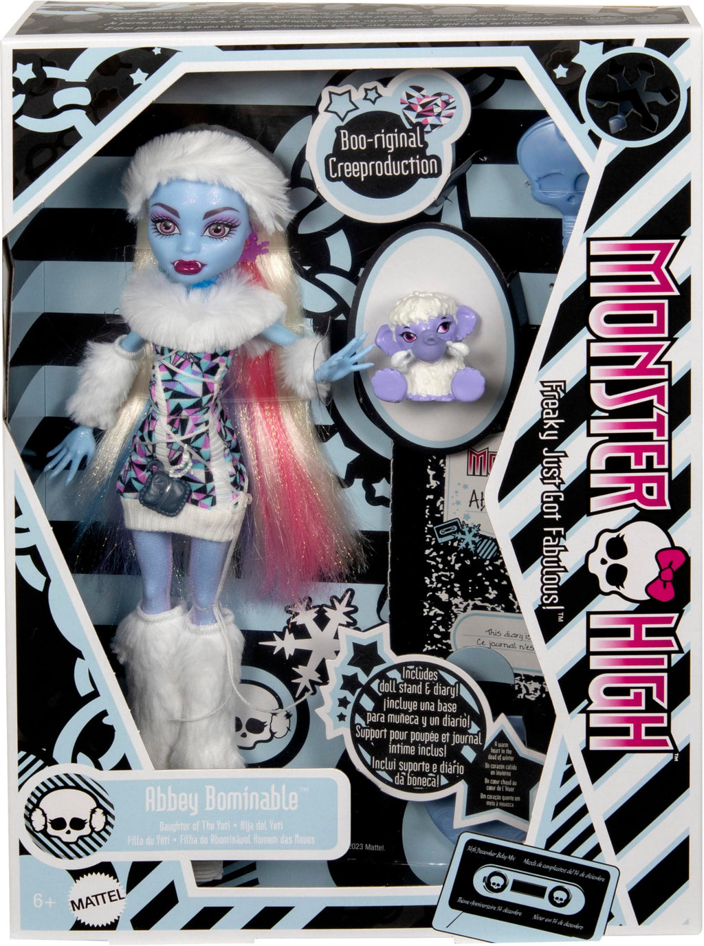 Monster High Doll with Doll Stand, Diary & Pet M9868