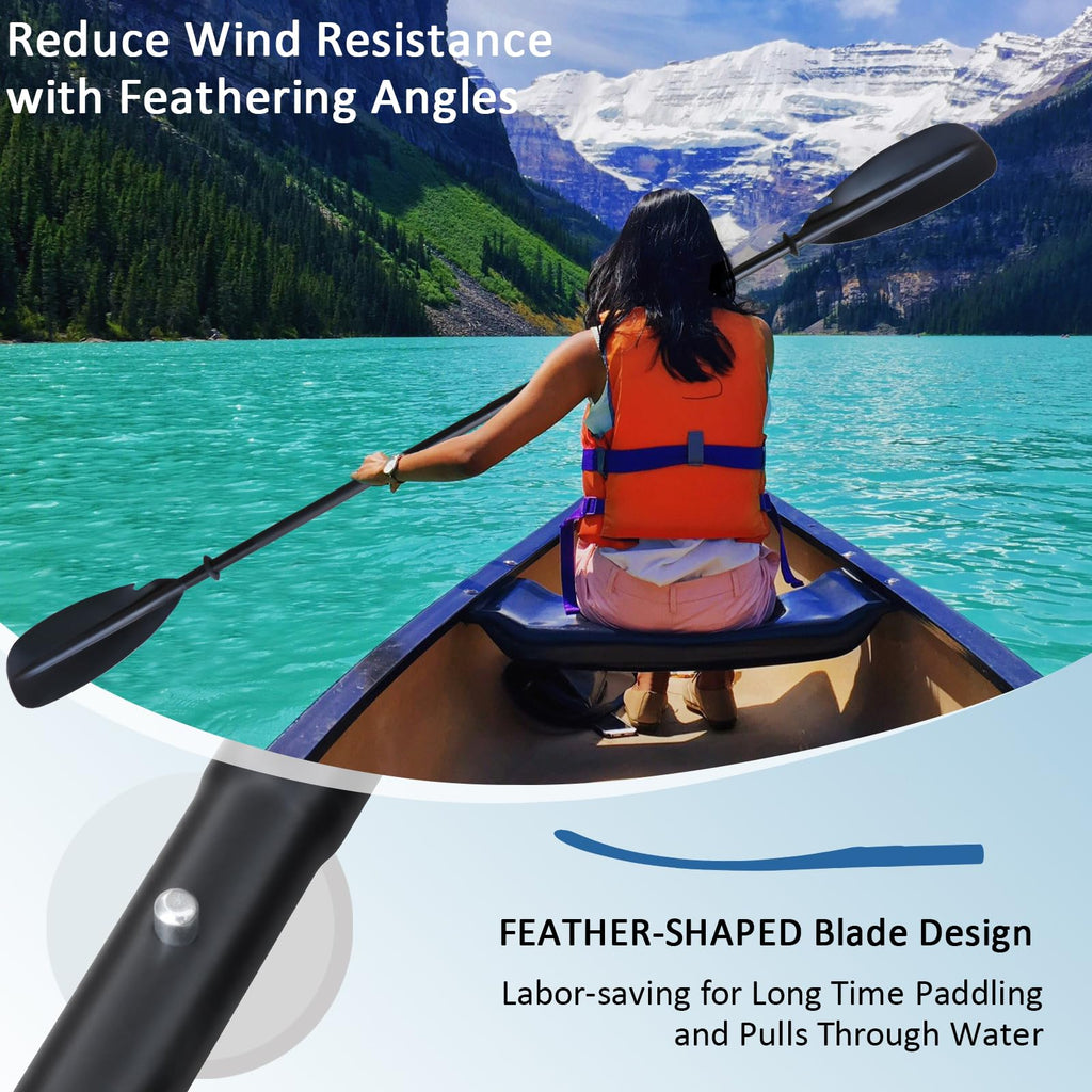 Aluminum 4-Piece Adjustable Double-Sided Kayak Paddle G8695