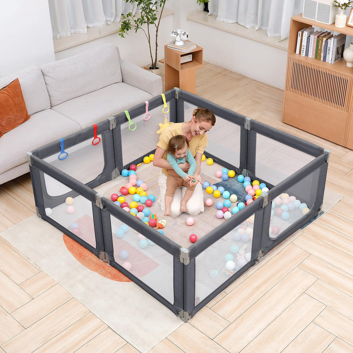 Grey Baby Playpen V559517