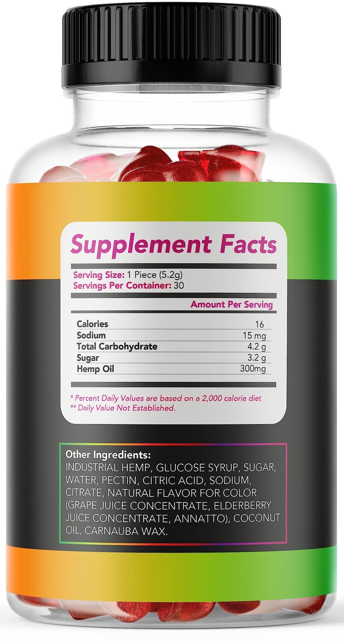 2 Pack Hemp Gummies 300 MG C851840