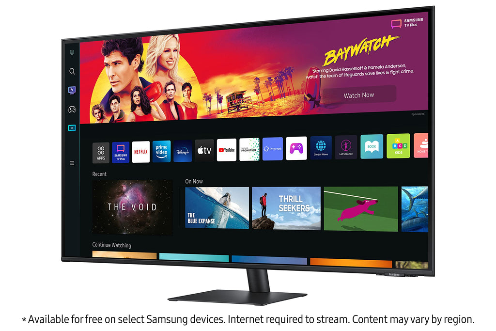 43" 4K UHD Smart Monitor & Streaming TV, Black Y13455