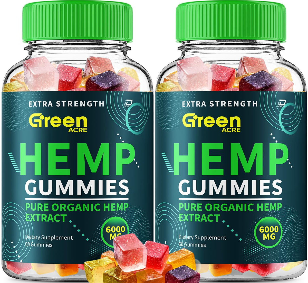 Hemp Gummies Herbal Supplement 2 Pack 120 Gummies Z69761
