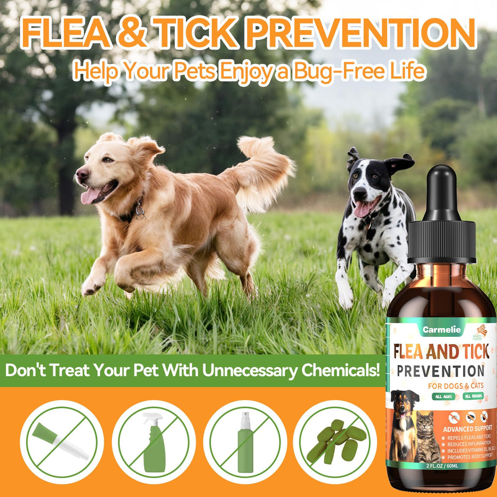 Flea and Tick Prevention for Dogs and Cats 60ml T767768