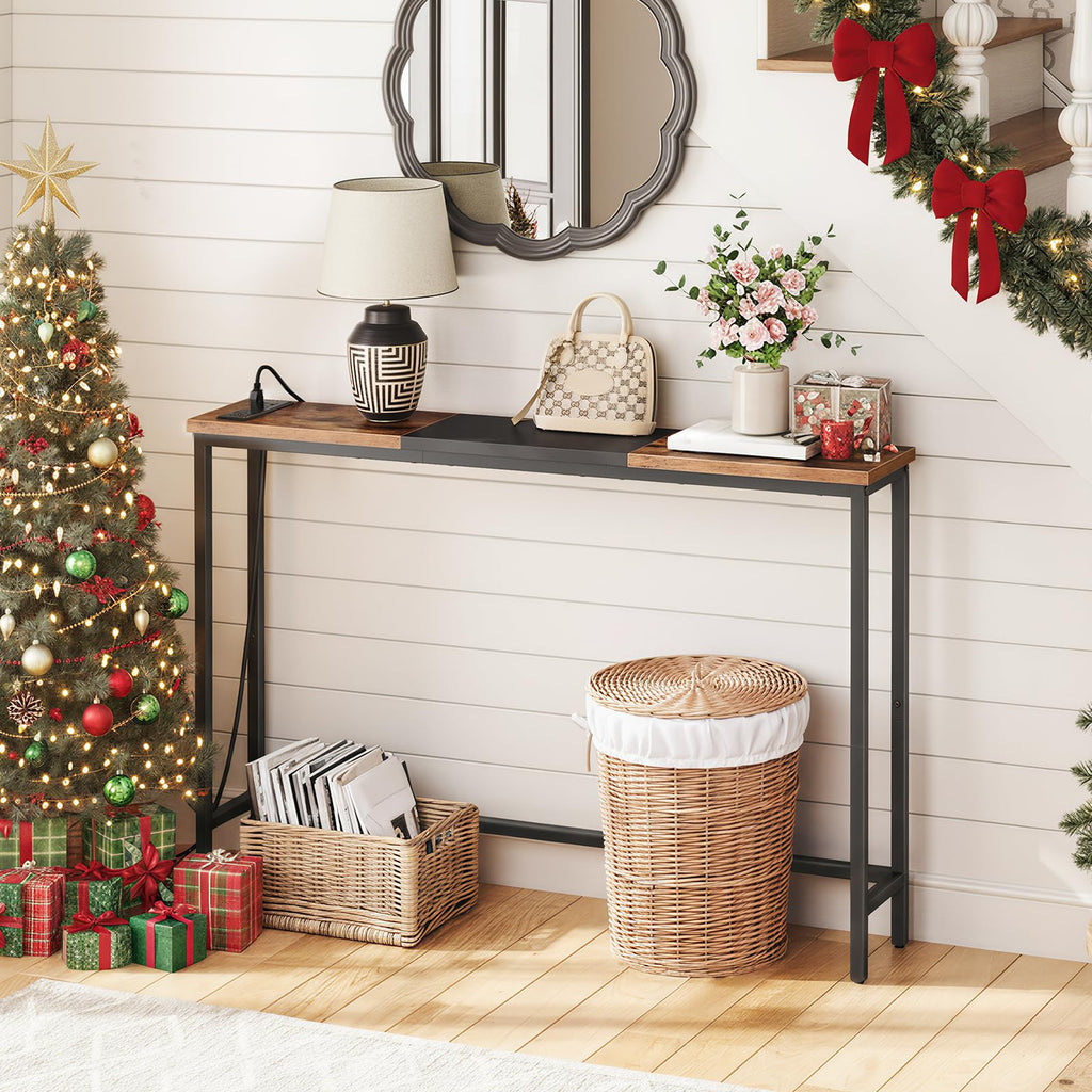 Narrow Console Table with Power Outlets T125996