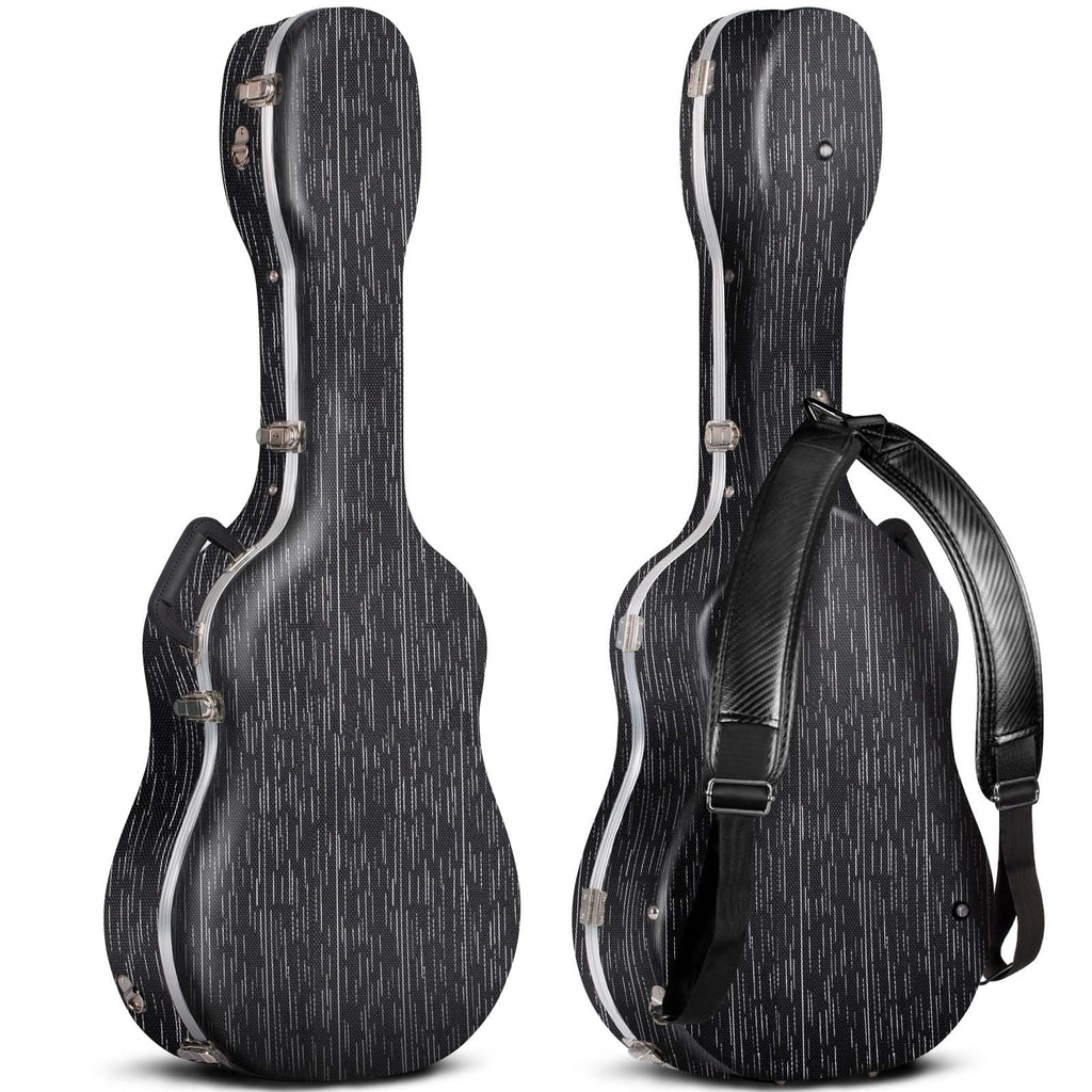 41 Inch ABS Hard Acoustic Guitar Case Black F4387