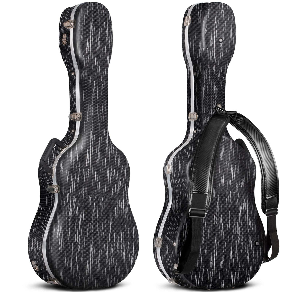 41 Inch ABS Hard Acoustic Guitar Case Black F4387
