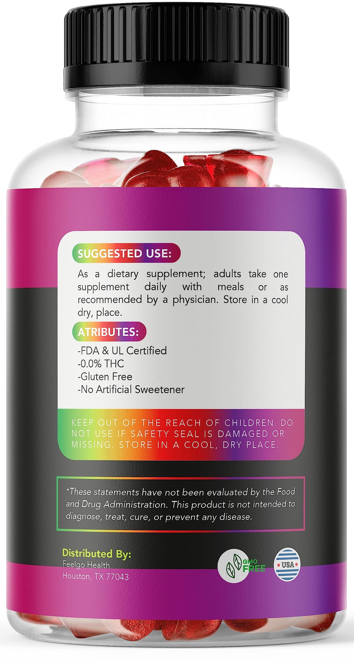 2 Pack Hemp Gummies 300 MG C851840