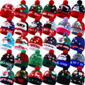 Light Up Christmas Hats Bulk LED Beanies P396016